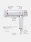 Beauty Works AERIS travel hair dryer compact foldable - British brand