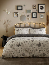 Fusion Grey Celeste Reversible Duvet Cover Set
