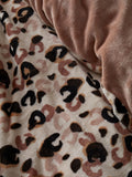 Fusion cosy leopard sherpa reverse duvet cover set - British product