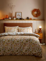 Dreams & Drapes Natural Autumn Foliage Reversible Duvet Cover Set