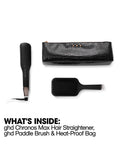 ghd Chronos Max gift set with paddle brush and styler bag (British brand)