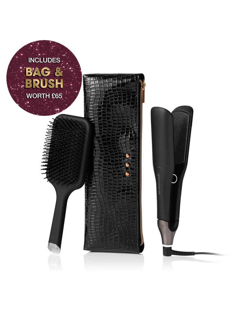 ghd Chronos Max gift set with paddle brush and styler bag (British brand)