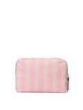 Signature Stripe Makeup Bag with Zip Closure and Mesh Pockets, 8.9L x 3.5W x 6.1H