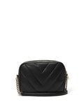 Victoria's Secret black crossbody bag with golden hardware, imported from the UK