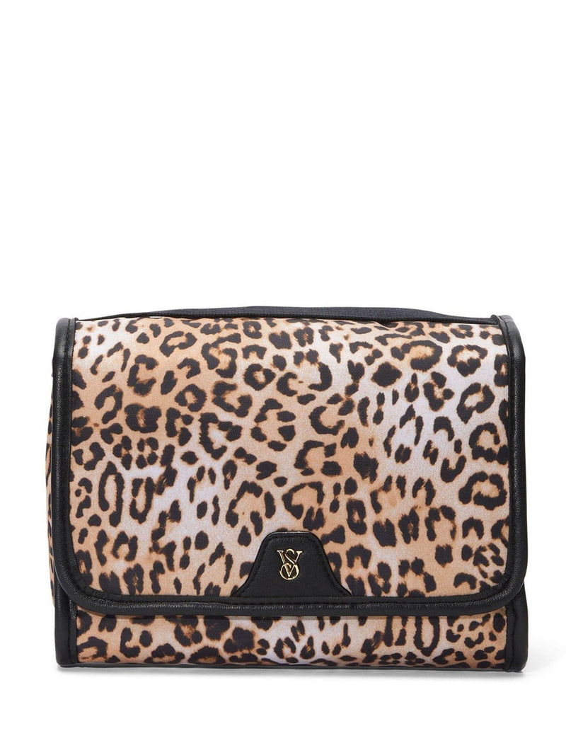 Victoria's Secret leopard brown Jetsetter hanging makeup bag (British brand)