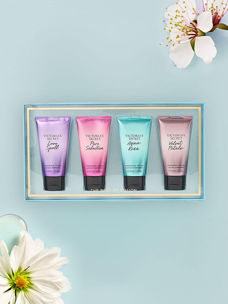 Victoria's Secret assorted body lotion gift set 4 x 75 ml (British brand)