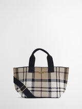 Next Barbour Rosewood Tartan Check Layla Mini Tote Bag- Buy online at McGrocer
