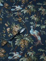 Next Laura Ashley Midnight Attleton Wallpaper 10m x 52cm- Buy online at McGrocer