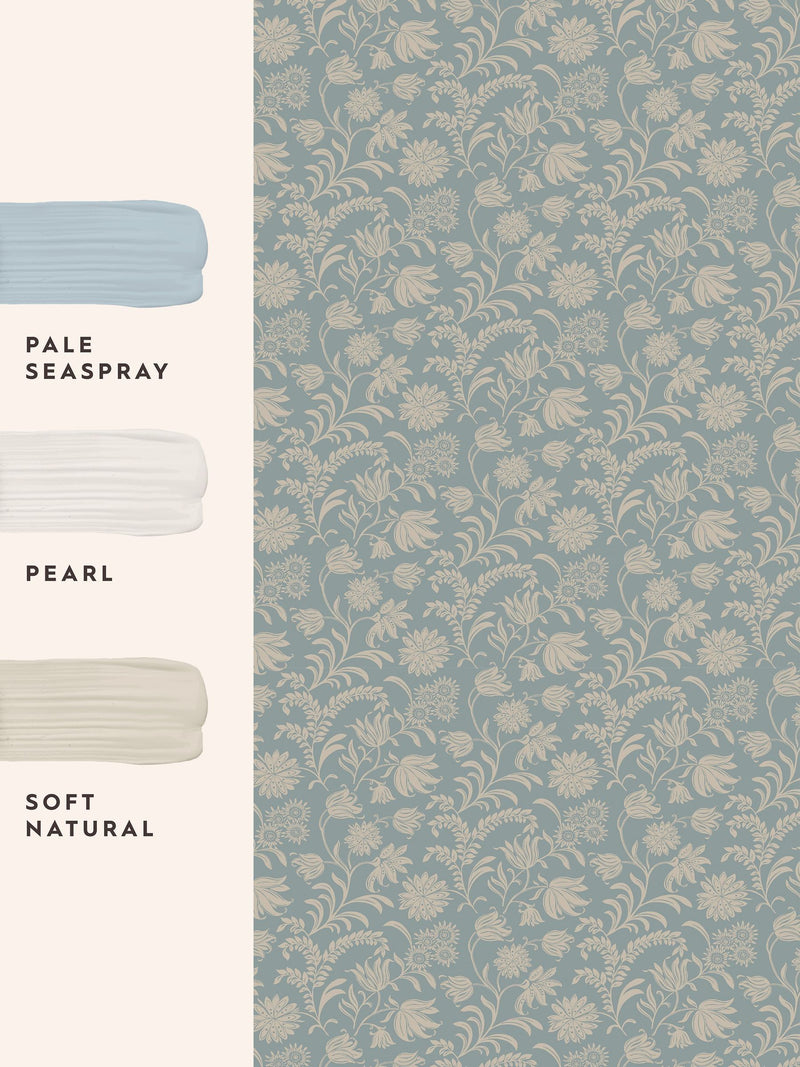 Laura Ashley Seaspray Hemingway wallpaper 10m, UK version