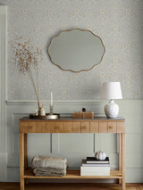 Next Laura Ashley Delamore Stone Grey Wallpaper Sample A4- Buy online at McGrocer