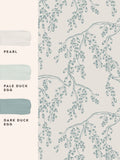 Laura Ashley Newport Blue Rainham Willow 10M Wallpaper