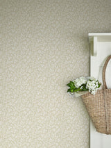McGrocer Laura Ashley Twine Natural Sweet Alyssum 10M Wallpaper- Buy online at McGrocer