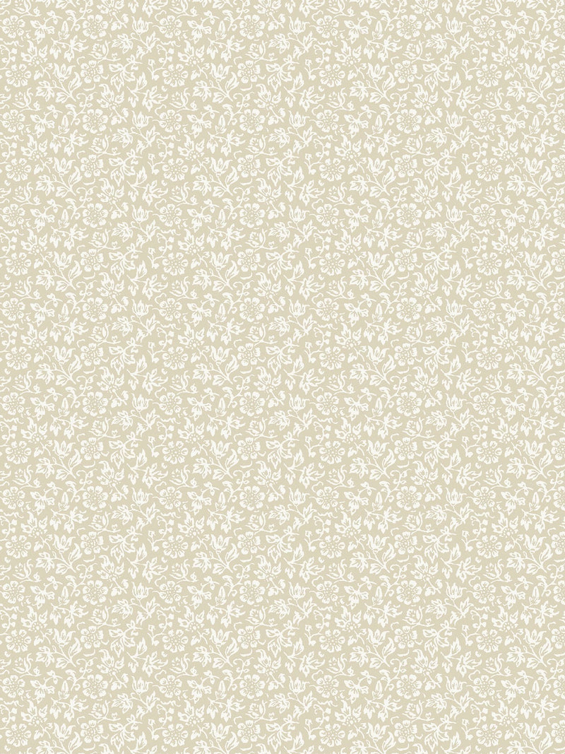 Laura Ashley Twine Natural Sweet Alyssum 10M Wallpaper