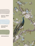 Laura Ashley Hedgerow Belvedere mural sample A4, UK version