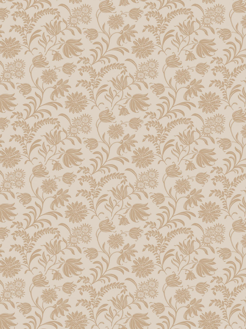 Laura Ashley Hemingway wallpaper sample caramel A4, imported from the UK