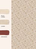 Laura Ashley Hemingway wallpaper sample caramel A4, imported from the UK