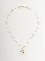 Next Missoma Gold Tone Molten Snow Twisted Pendant Necklace- Buy online at McGrocer