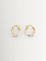 Next Missoma Silver Tone Lucy Williams Chunky Entwine Small Hoop Earrings- Buy online at McGrocer