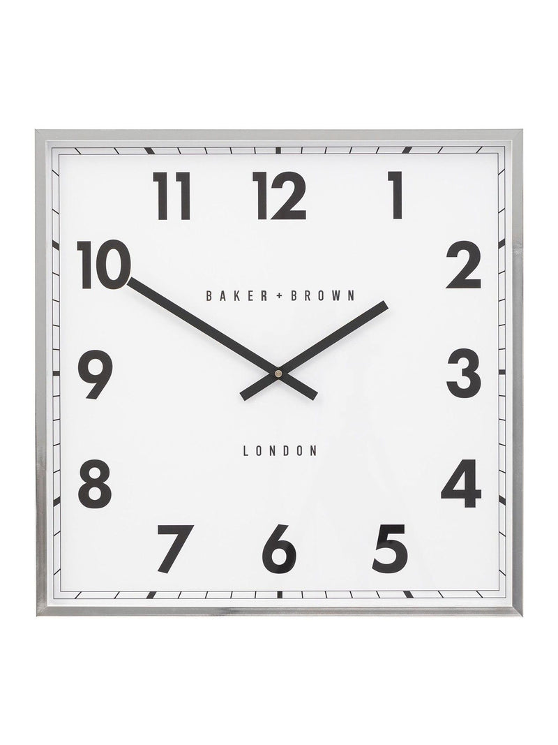 Gallery Home Chrome Pinehurst Wall Clock