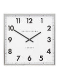 Gallery Home Chrome Pinehurst wall clock 50cm x 50cm, UK version