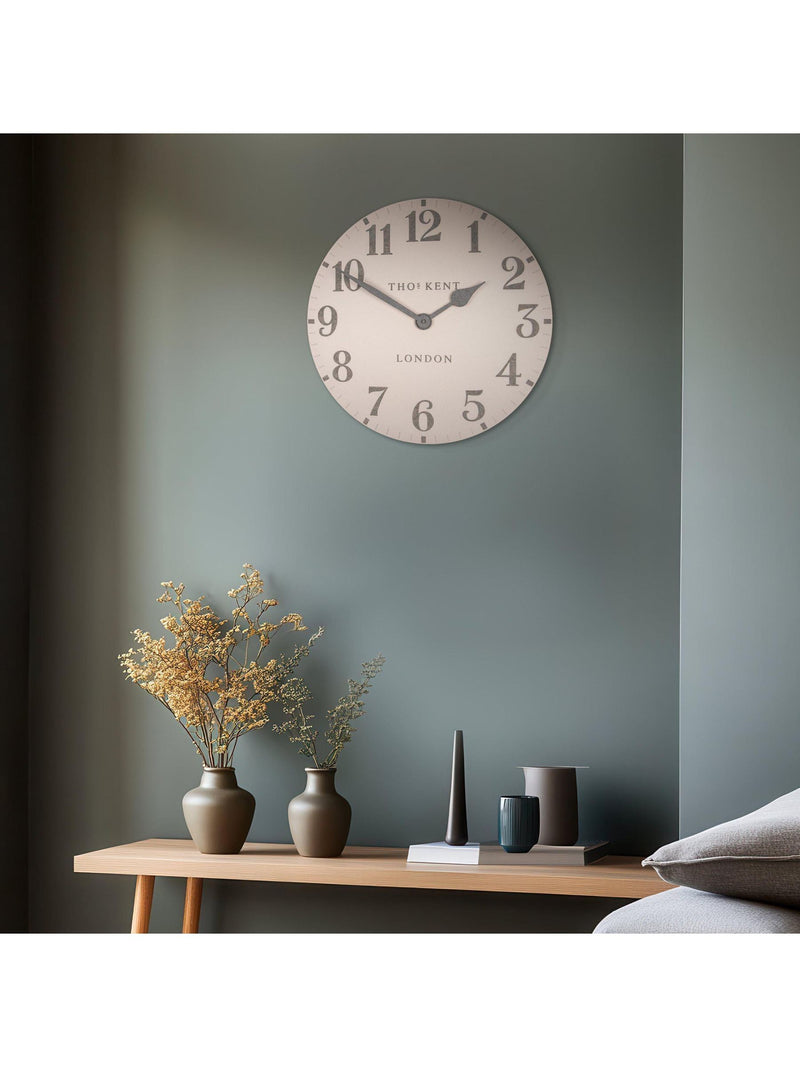 Thomas Kent Clocks Shy Pink 20 Inch Wall Clock (British brand)