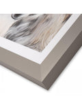 Eey and Ore donkey wall art in grey frame 3x44x54cm - British product