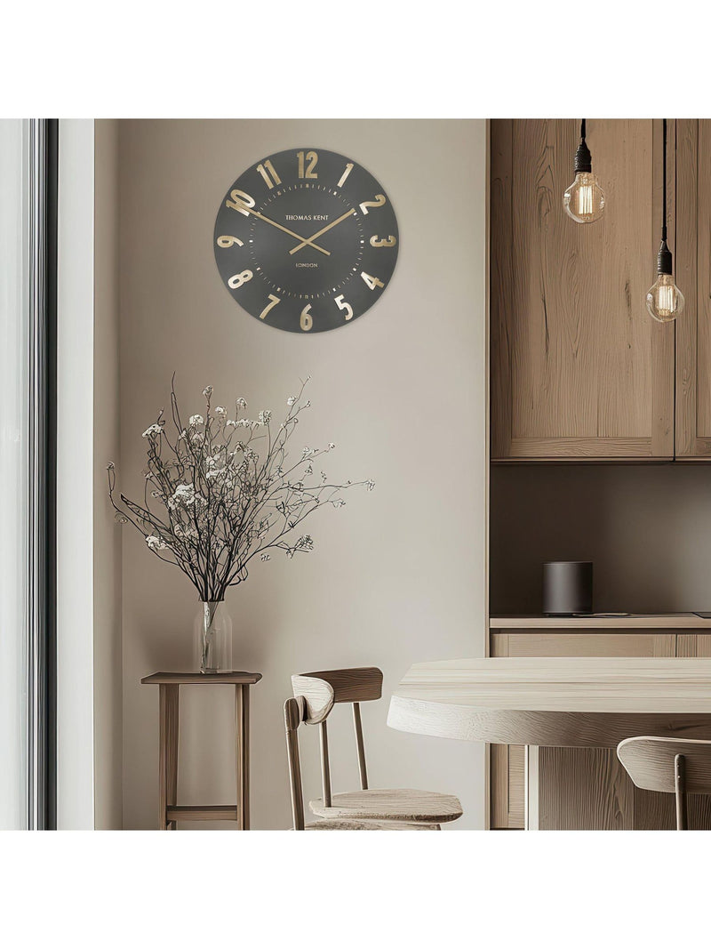 Thomas Kent Clocks espresso cedar wall clock 20 inch (British brand)