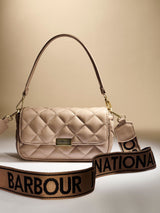 Next Barbour International Nude Soft Quilt Mini Soho Cross-Body Bag- Buy online at McGrocer