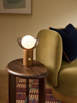 Next MADE.COM Dark Wood Layla Table Lamp- Buy online at McGrocer