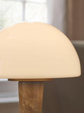 Brass N. Edgecote Marble rechargeable table lamp, imported from the UK
