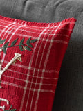 Gallery Home red embroidered cushion 45cm - British product