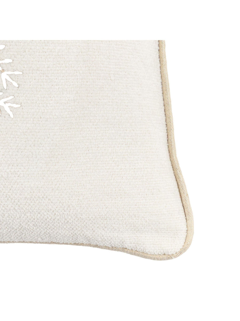 Gallery Home cream embroidered Christmas tree cushion 45cm (British brand)