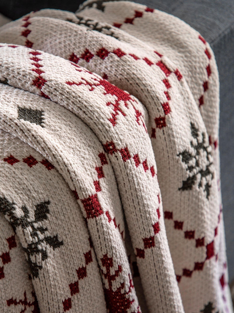 Gallery Home fairisle chenille throw one size - British product