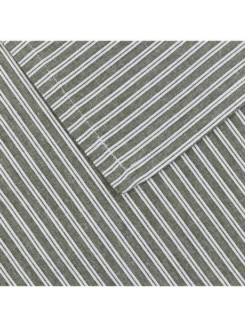 Gallery Home Green Woodland Festive Stripe Table Runner 180cm, UK version