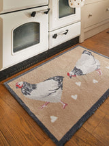 Next Hug Rug Chicken 1 Beige Doormat 65x85cm- Buy online at McGrocer