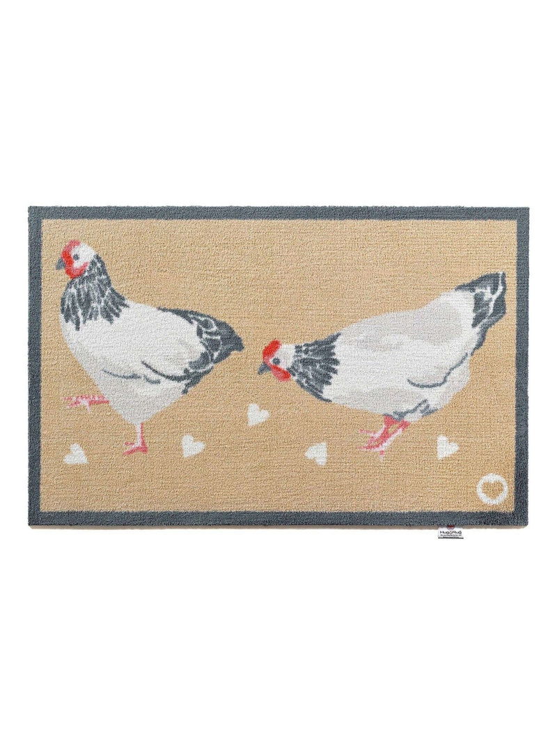 Hug Rug doormat Beige Chicken 65x85 cm, UK version