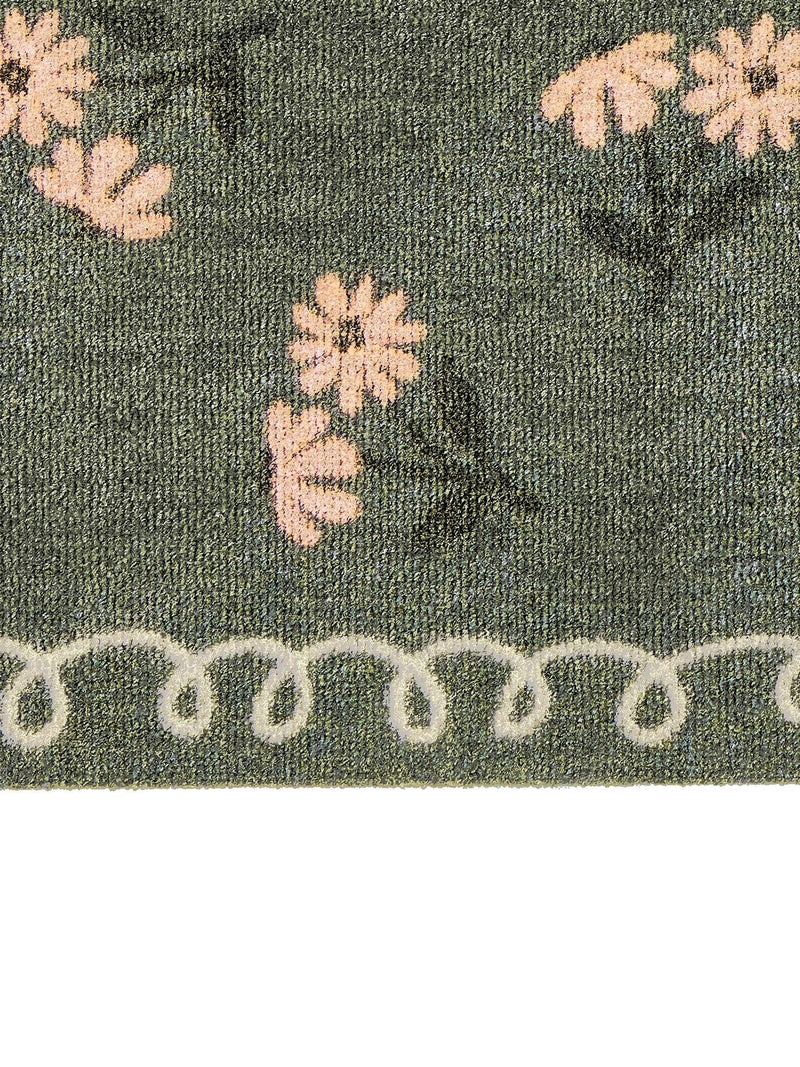 My Mat floor runner Home in Bloom Green 50x150cm, UK version