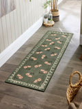 My Mat floor runner Home in Bloom Green 50x150cm, UK version