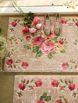Next Hug Rug Beige Vintage Rose Door Mat 65x85cm- Buy online at McGrocer