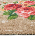 Hug Rug Beige Vintage Rose doormat - British product