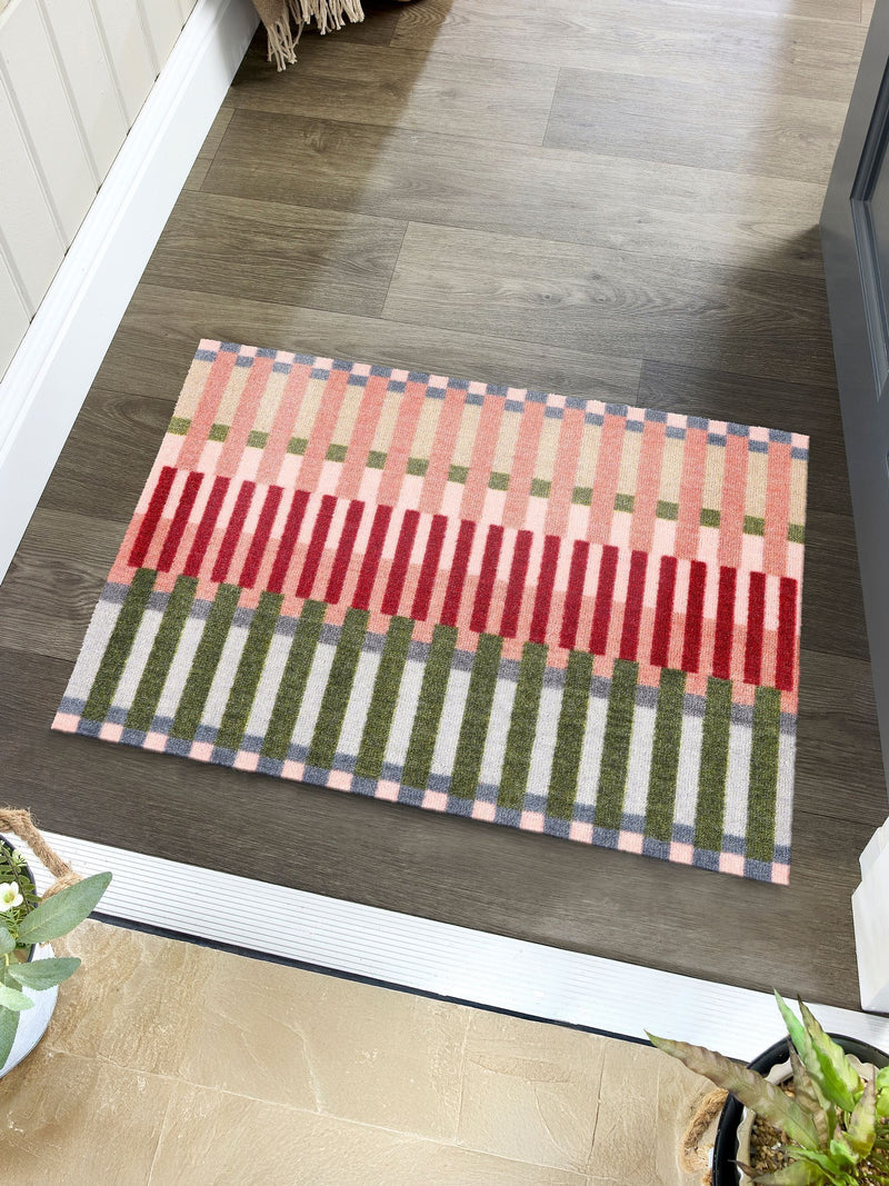 My Mat multi colour block weave indoor mat 50x75cm, UK version