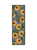 My Mat grey sunflowers runner mat 50x150cm, imported from the UK