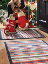Next Hug Rug Multi Stripe 32 Door Mat 65x85cm- Buy online at McGrocer