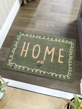 Next My Mat Home in Bloom Green Mat 50x75cm- Buy online at McGrocer