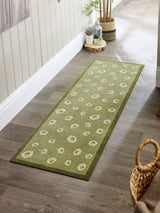 Next My Mat Green Daisy Cow Runner Indoor Mat 50x150cm- Buy online at McGrocer