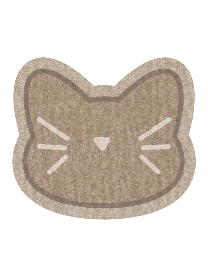 Howler & Scratch beige cat face food mat (British brand)