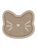 Howler & Scratch beige cat face food mat (British brand)