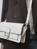 White hardware cross-body bag (British brand)