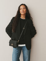McGrocer Black Hardware Cross-Body Bag- Buy online at McGrocer