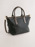 Black nylon cross-body bag (British brand)